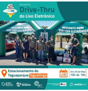 Taguatinga recebe o Drive-thru do Lixo Eletrônico