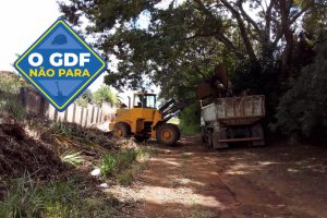 Hora de consertar o que a chuva estragou no Park Way