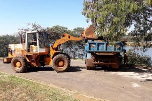 Parque Vivencial do Lago Norte livre de folhas e mais limpo