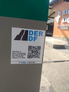 Placas de endereçamento de Brasília recebem QR Code