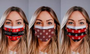 Torcedores do Flamengo recebem máscara descartável gratuita personalizada no Mané Garrincha