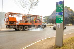 Pintura nova em 144 km de rodovias do DF