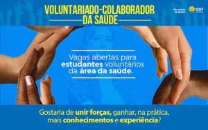 Universitários podem atuar como voluntários na vacinação