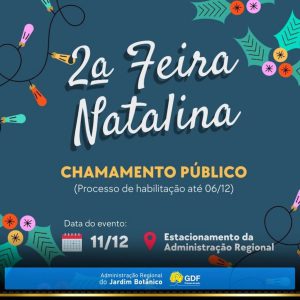 Quer participar da 2ª Feira Natalina do Jardim Botânico?