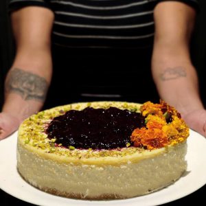 Vinnys Pizzeria oferece cheesecake para encomendas de Natal