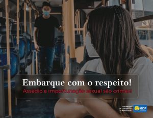 Campanha contra assédio no transporte público