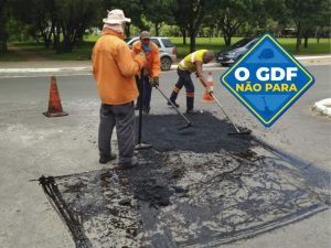 Vias do Plano Piloto ganham asfalto novo
