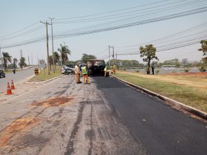 Concluída a primeira etapa da melhoria asfáltica em trecho do Pistão Sul