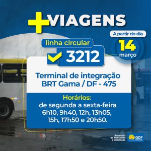 Linha do BRT do Gama amplia número de viagens