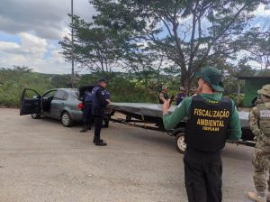 Auditores fiscais atuam em operação de barreira na BR-080
