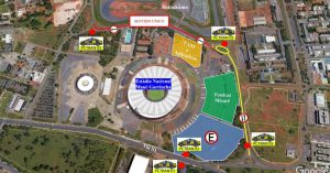 Fim de semana no Mané Garrincha terá segurança reforçada