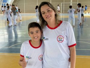 Mães e filhos unidos no esporte e no lazer