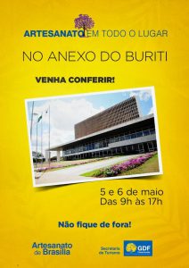 Rota do Artesanato reúne 100 expositores no Anexo do Buriti