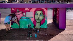 Painéis de grafite em pontos das asas Sul e Norte, Samambaia e Planaltina