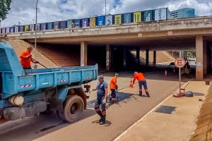 Vias do Plano Piloto e do Setor Hoteleiro Norte recebem manutenção