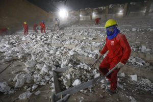 Obra da Sala Martins Pena está na fase de demolição