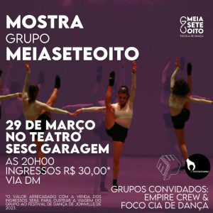 Grupo MeiaSeteOito no Festival de Dança de Joinville