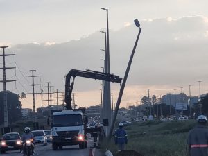 Duplicação da DF-250 começa a receber LED na iluminação