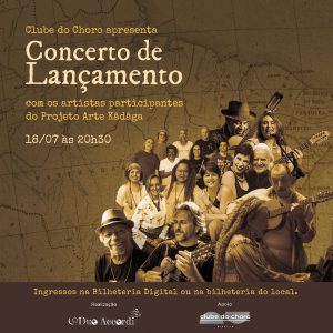 Clube do Choro recebe artistas do Projeto Arte Kãdãga em Concerto de Lançamento