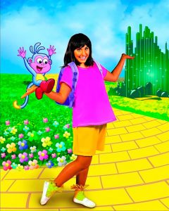 Dora, a Aventureira, é a atração do projeto Diversão no Conjunto neste domingo (18)