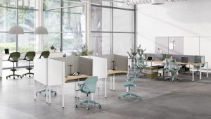 Herman Miller e Studio 7.5 apresentam a cadeira Zeph Side para dar vida e  conforto aos espaços de trabalho compartilhados