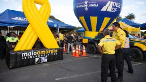 Abertura da Campanha Maio Amarelo reúne forças de segurança no DF