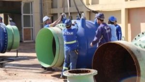 Reservatório de Taguatinga Sul recebe novas válvulas de controle de vazão de água
