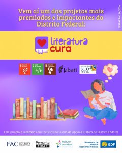 Literatura Cura com debates, apresentações artísticas e contação de histórias