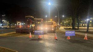 Trabalho noturno de reforma e manutenção de estruturas urbanas visa reduzir impactos no trânsito