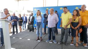 Governador Ibaneis Rocha visita obras de construção de área de escape na entrada de São Sebastião