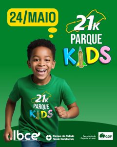 Corrida para a garotada no Parque Dona Sarah Kubitschek