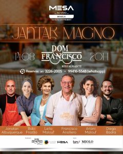 Jantar Magno: Dom Francisco ASBAC – Mesa ao Vivo Brasília