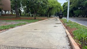 Calçadas das quadras residenciais e comerciais da Asa Sul passam por reforma