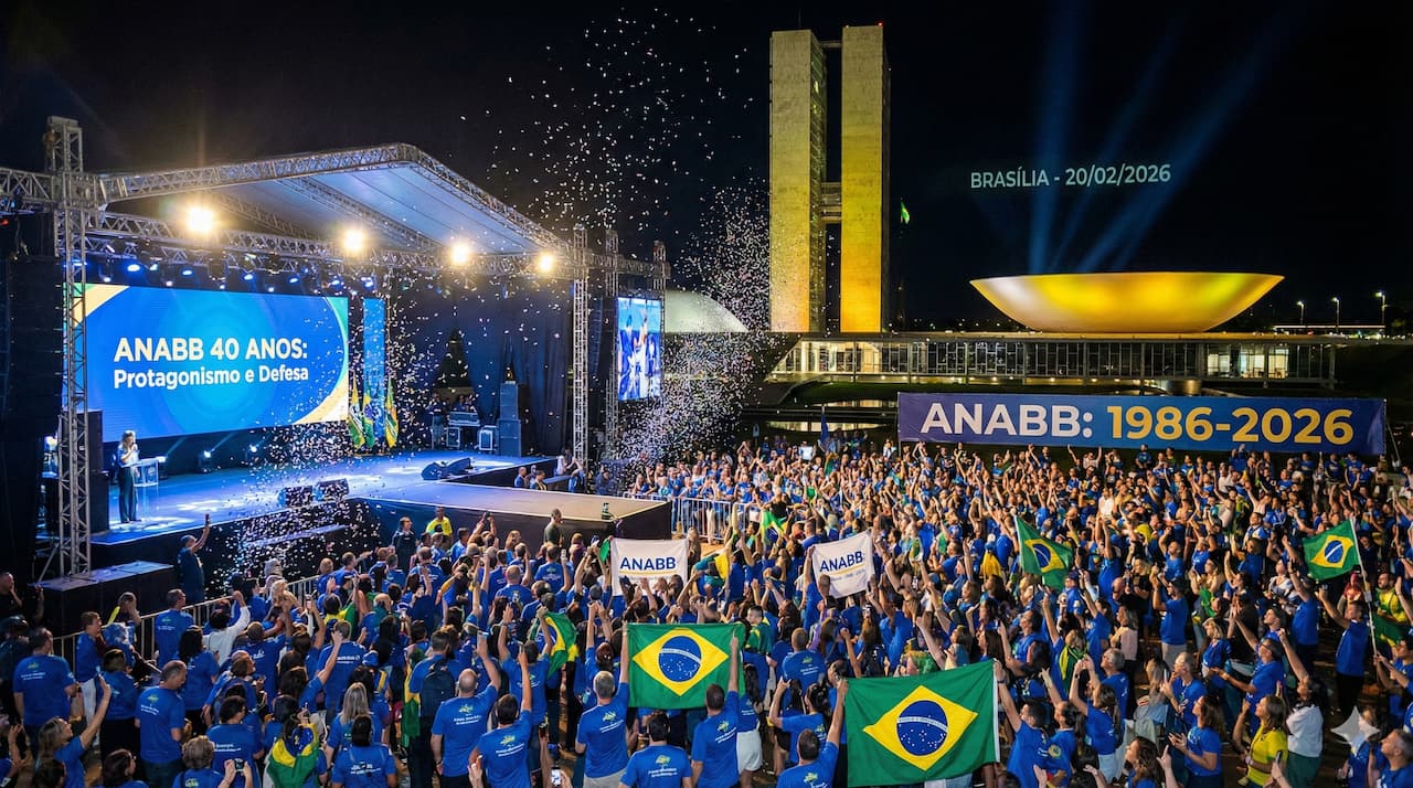ANABB celebra 40 anos de protagonismo e defesa dos funcionários do Banco do Brasil com evento em Brasília nesta sexta (20)