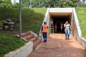 Com investimento de R$ 1,68 milhão, GDF reforça manutenção das passagens subterrâneas do Eixão
