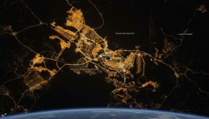 A Capital que se Vê do Espaço: Brasília Brilha na Escuridão da Terra