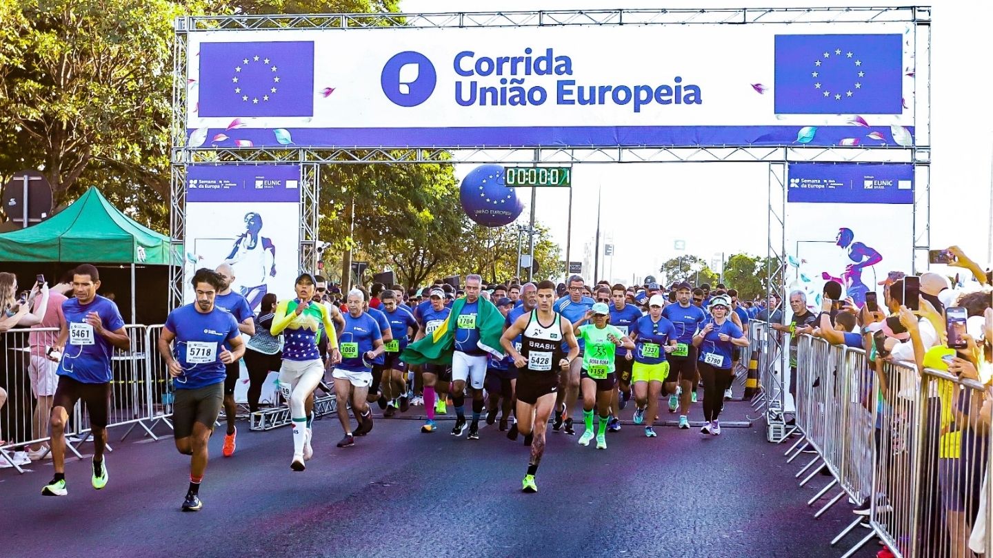 Brasília recebe neste sábado a Corrida da União Europeia com largada ao pôr do sol na Esplanada