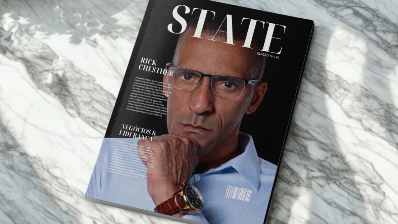 Rick Chesther protagoniza nova capa da Revista State em edição sobre persistência, mobilidade social e recomeços