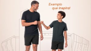 Pátio Brasil Shopping celebra o “Exemplo que Inspira” no Dia dos Pais com camiseta premium da LIVE!