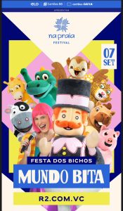 Mundo Bita leva o espetáculo “Dentro do Mundo Lá Fora” ao Na Praia Festival no feriado de 7 de setembro