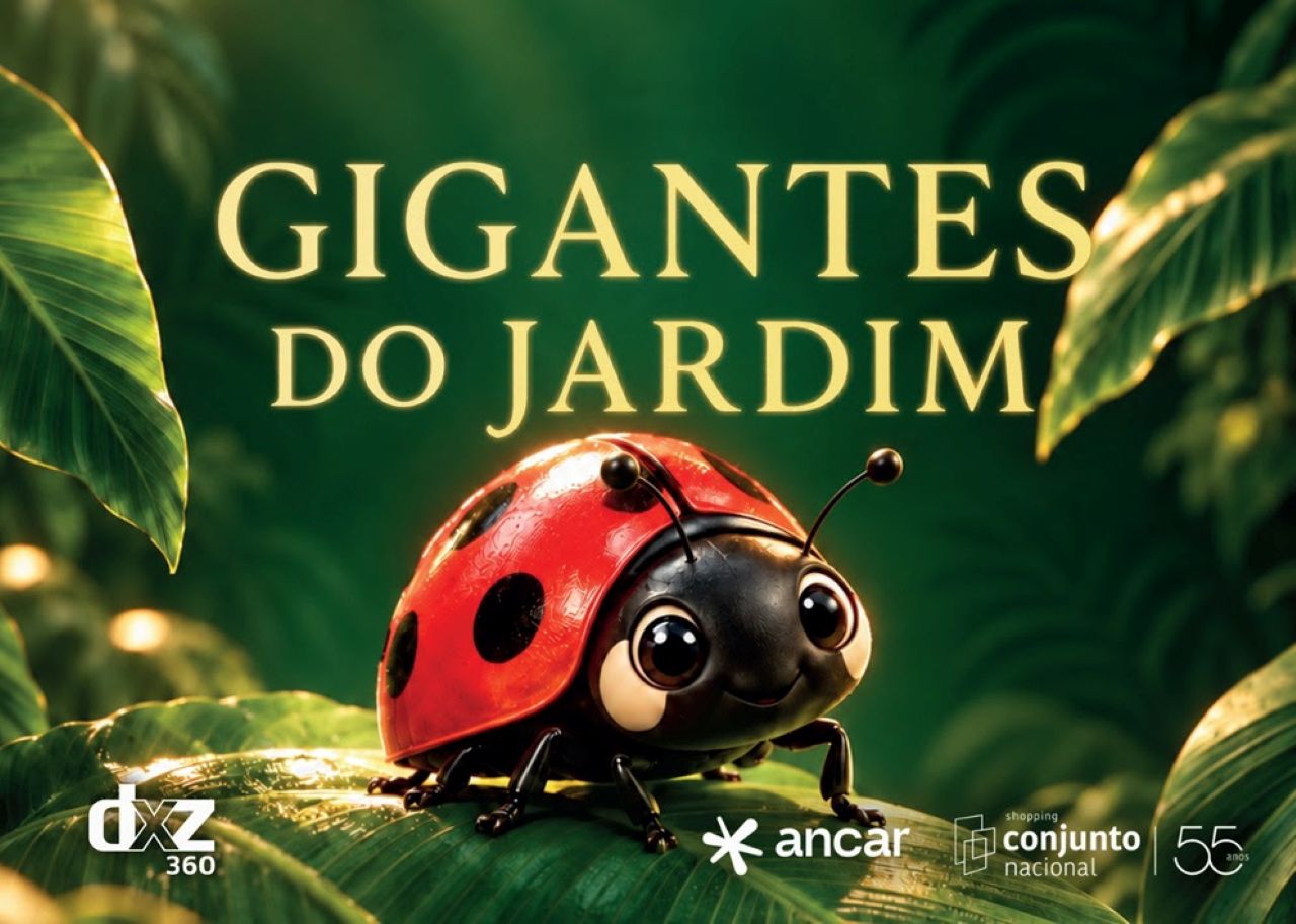 Conjunto Nacional recebe exposição imersiva Gigantes do Jardim